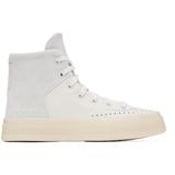 White & Gray Chuck 70 Marquis Leather Sneakers