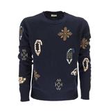 Wool And Cotton Inlaid Jumper