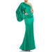 One-shoulder Trumpet Gown