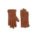 ugg(r) Logo Stitch Leather Gloves