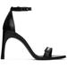 Skinny Strap Logo Heeled Sandals