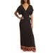 Pacific Dreams Short Sleeve Maxi Wrap Dress