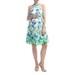 Norah Floral A-line Halter Maternity Dress