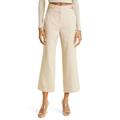 Aubrie Flare Crop Linen Blend Pants