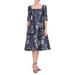 Piper Floral Jacquard Fit & Flare Midi Dress