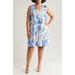 Gina Print Sleeveless Trapeze Dress