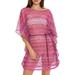 Athena Open Stitch Cover-up Tunic Dress