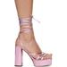 Pink Vegas Heeled Sandals