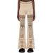 Beige Beaded Trousers