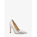 Amara Metallic Snake Embossed Leather Pump