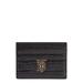 Tb Monogram Croc Embossed Leather Card Case