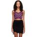 Purple Jacquard Tank Top