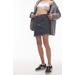 High Waist Denim Miniskirt