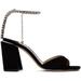 Black Saeda 85 Heeled Sandals