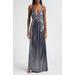 Kade Metallic Ruched Gown