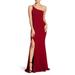 Amy One-shoulder Crepe Gown