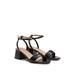 Padded-strap Sandals With Block Heel