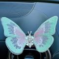 5/10pcs Embroidery Fragrance Butterfly Decoration,Adorable Butterfly Car Dashboard Air Vent Decor Charming Car Ornament to Soothe Your Drive