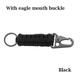 Outdoor Keychain with Camping Hook, Military Paracord, Camping Survival Kit, Emergency Knotting Bottle Opener Tool, Mountaineering Emergency Paracord, Eagle Beak Buckle Braided Keychain Hook
