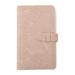 96 Pockets Mini Photo Album PU Leather Photo Album Large Capacity Picture Storage Clip Holder for Fuji Film Instax Mini 12 11 Credit Cards Movie Tickets Light Pink Relief