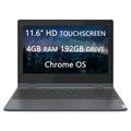 2022 Upgraded Lenovo Flex 3 X360 Chromebook Spin 2-in-1 Convertible Laptop Intel Celeron N4020 2-Core Processor 11.6 HD Touch LCD 4GB RAM 192GB(64GB SSD+ 128GB Card) Wi-Fi Chrome OS LIONEYE MP