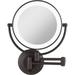 LED Wall Mounted Makeup Mirror 10X/1X Shaving Mirror Cordless or Battery Operated Vanity Mirrors for Wall (Large | 10X/1X | x 14.5 Oil-rubbed Bronze)