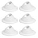 Manicure Nail Polish Stands Gel Seats White Silicone Tray Anti-spill Silica 6 PCS