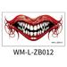 Bathroom Decor On Clearance 2023 New Halloween Prank Makeup Temporary Halloween Clown Horror Mouth Stickers Removable And Realistic Temporary Kit Halloween Makeup Props