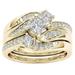 TOOPTY Round Diamond Wedding Anniversary Gift Accessory Rings Size 5