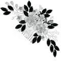 Yueyihe Wedding Decor Exquisite Hair Comb Pearl Flower Hairpin French Bridal Accessories Girl Rhinestones Bridesmaid