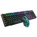 Buodes Summer Savings Clearance Gaming Keyboard Wireless Gaming Keyboard and Mouse Combo with LED Backlit Rechargeablle