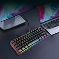 Augper Wired Illuminated Keyboard Mechanical Sense Gaming Keyboard Gaming Desktop PC Laptop Keyboard