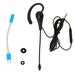 Single Ear Headset with Microphone Wired Noise Cancelling Lightweight Monaural Earpiece Headset For Call Center Office Type C