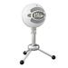 Logitech for Creators Blue Snowball USB Microphone for PC Mac Gaming Recording Streaming Podcasting Condenser Mic with Cardioid and Omnidirectional Pickup Patterns Stylish Retro Design â€“ White
