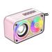 Back to School Savings! Outoloxit Indoor and Outdoor Portable Bluetooth Speaker Seyberpunk Speaker Transparent Wireless Bluetooth Speaker Cool Glittering Bluetooth Speaker Stylish Gift Pink
