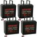 Banshee Battery 12V 55AH Lithium LiFePO4 Deep Cycle Replacement Battery Compatible with Adaptive Driving 14 Patriot - 4 Pack