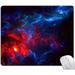 Galaxy Stars Light Black Mouse Pad Red and Blue Nebula Mouse Pad Mouse Mat Waterproof Mouse Pad Non-Slip Rubber Base MousePads for Computer Office Laptop Men Women Kids 9.5 x7.9 Inch