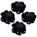 4 Pcs Hair Net Bag Black Girl Accessories Nurse Bun Holder Ballet for Girls Polyester