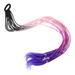 Wig Halloween Braided Hair Extension Purple and Blue) to Weave Ponytail High Temperature Wire Women s Miss