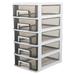 Storage Shelf Shelves Cosmetic Makeup Organizer Box Plastic Bathroom Desk Drawer Cabinet