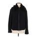 Athleta Fleece Jacket: Below Hip Black Print Jackets & Outerwear - Women's Size Large