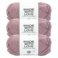 Lion Brand Yarn Tom Daley - The Cottony One Primrose Hill Medium Cotton Acrylic Purple Yarn 3 Pack