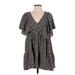 Zara Casual Dress - Popover: Black Print Dresses - Women's Size Small