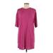 ASOS Casual Dress - Mini Crew Neck Short sleeves: Burgundy Solid Dresses - Women's Size 6