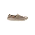 Ugg Flats: Loafers Stacked Heel Casual Tan Print Shoes - Women's Size 9 1/2 - Almond Toe