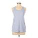 Lululemon Athletica Active Tank Top: Blue Activewear - Women's Size 10