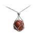 HFINGAQEX Crystal Stone Holder Necklace Adjustable Crystal Cage Necklace Holder Necklace Handmade Crystal Holder Necklace Stainless Steel Cage for Crystal Stone Jewelry Gift for Women Men U4T1