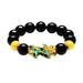 Men s Fortune Gold Six Characters Mantra Fashion Domineering c d Bracelet V2G2