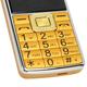 G699 2G GSM Unlocked Cell Phone Dual SIM Card 2800mAh Battery Big Button High Volume Cell Phone for Seniors 100?240V Gold EU Plug