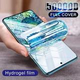 Full Glue Cover Screen Protector For Samsung Galaxy S23 S22 S21 S20 Ultra Plus Fe A54 A53 A52 A34 A12 Hydrogel Film Accessories For Samsung A34 5G 3 Pieces